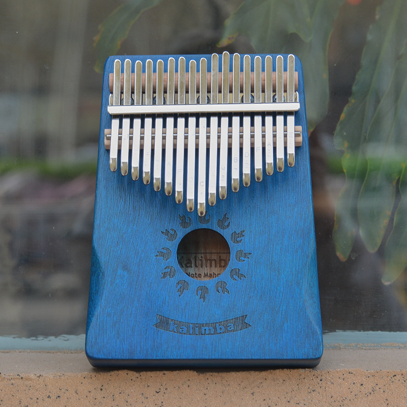 Kalimba prstno klavir, 17 tipki, 21 tonova, prijenosna, uz čekić za podešavanje