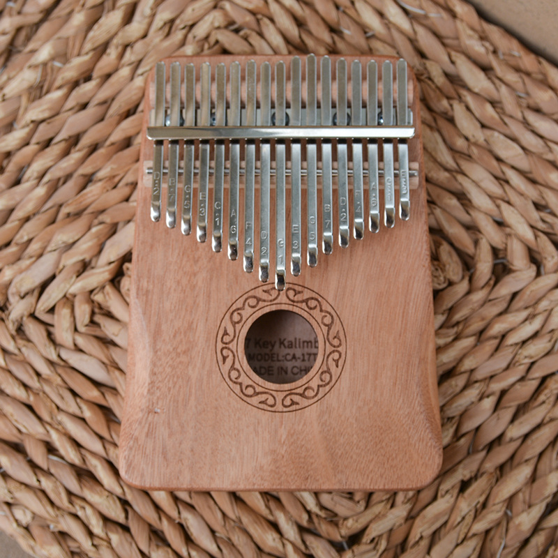 Kalimba prstno klavir, 17 tipki, 21 tonova, prijenosna, uz čekić za podešavanje