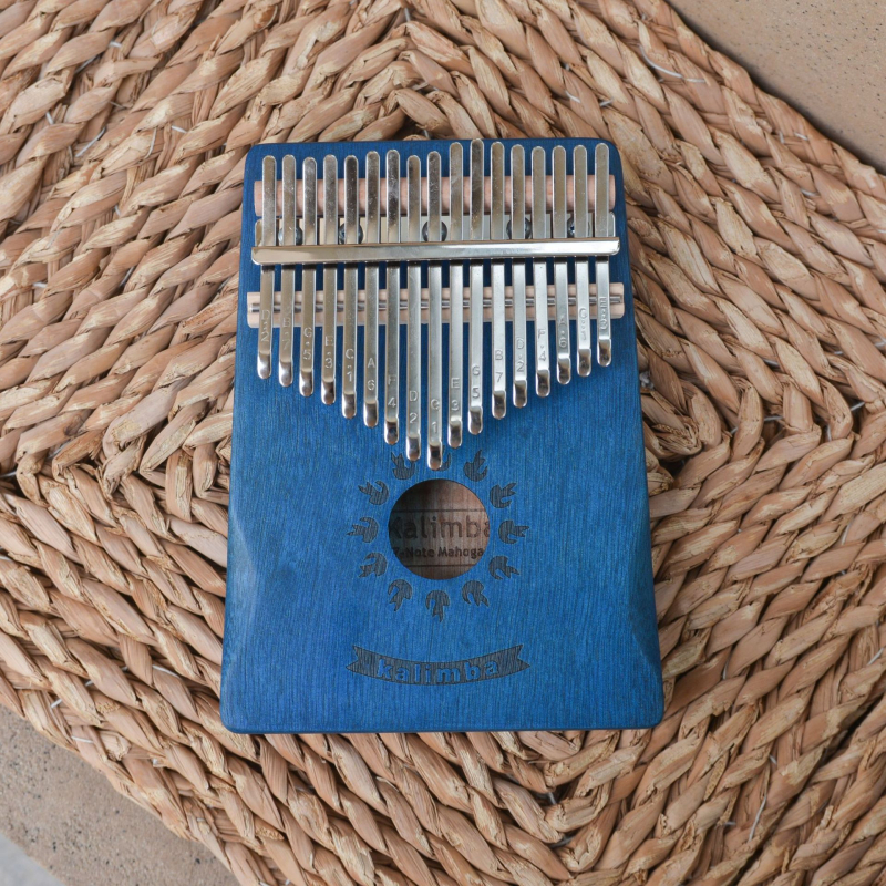 Kalimba prstno klavir, 17 tipki, 21 tonova, prijenosna, uz čekić za podešavanje