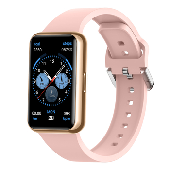 Смарт часовник: мониторинг на сърдечния ритъм, измерване на кислород в кръвта, проследяване на съня, Bluetooth разговори, водоустойчив