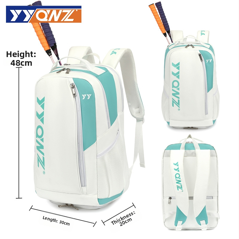 Badmintonový a tenisový batoh - kožená látka, nepremokavá látka, Značka: Yyqwz / Eucalyptus King, Pre dospelých