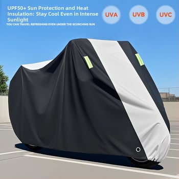 Univerzalni pokrov za motocikl, kiša i UV zaštita, debeli zaštitni sloj, materijal aluminijske folije