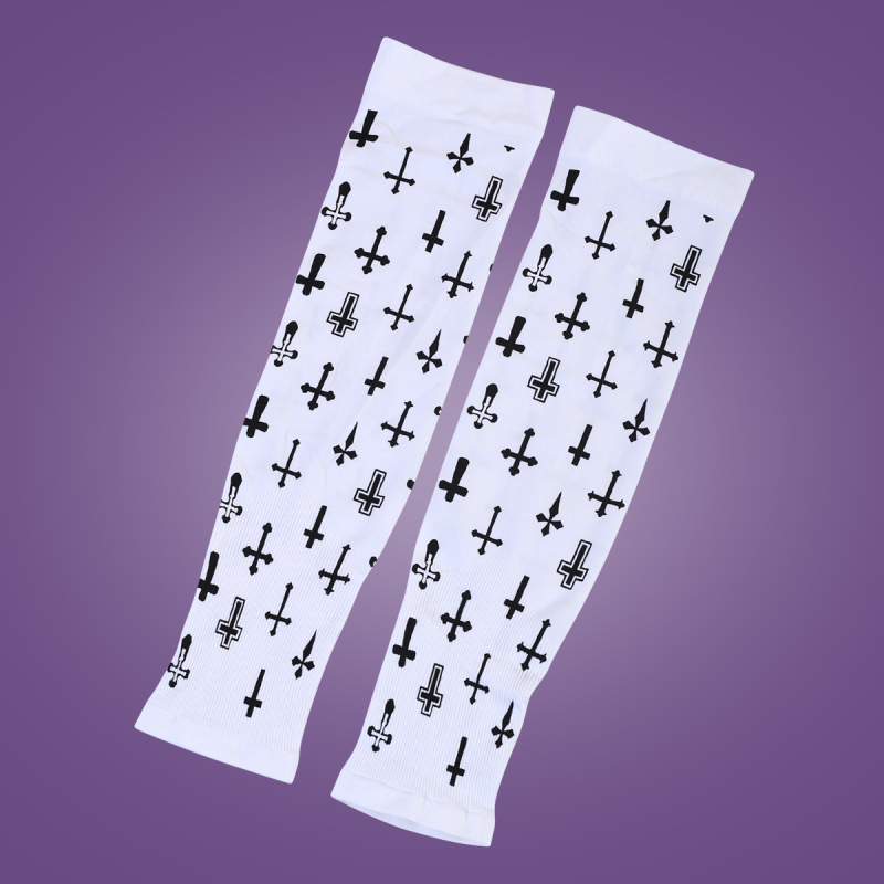 Murhan нейлон UV защита ръкави за лято, дълги тънки, унисекс, за шофиране, печатен дизайн