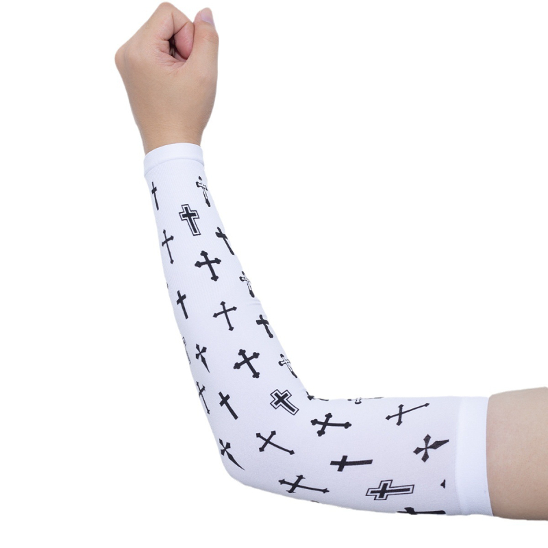 Murhan нейлон UV защита ръкави за лято, дълги тънки, унисекс, за шофиране, печатен дизайн