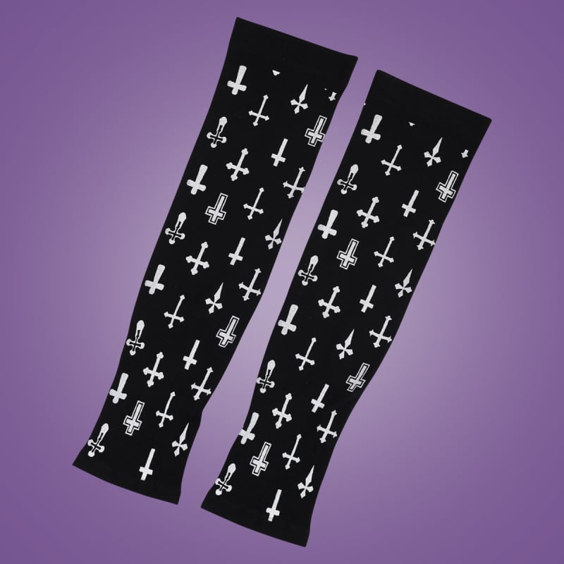 Murhan нейлон UV защита ръкави за лято, дълги тънки, унисекс, за шофиране, печатен дизайн