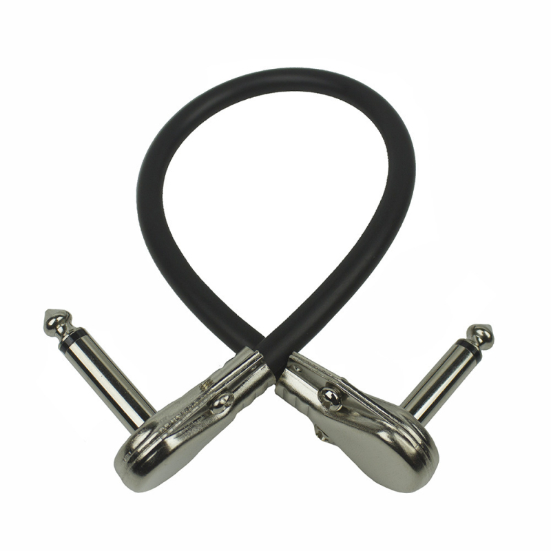 Kábel pre pripojenie kytary so štvorcovým a plochým konektorom pre hudobný nástroj