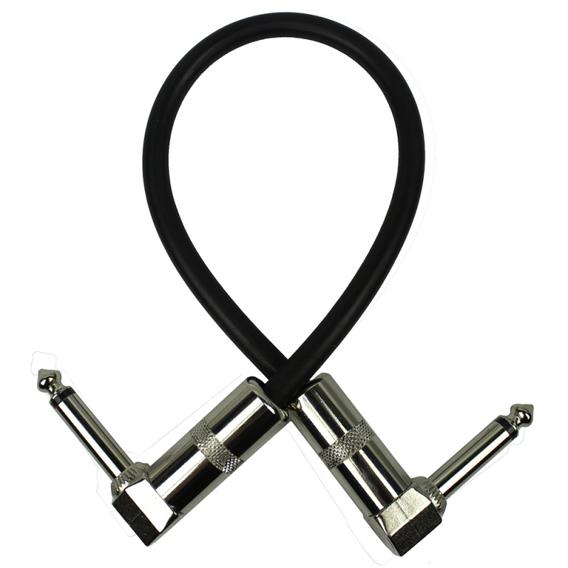 Kábel pre pripojenie kytary so štvorcovým a plochým konektorom pre hudobný nástroj