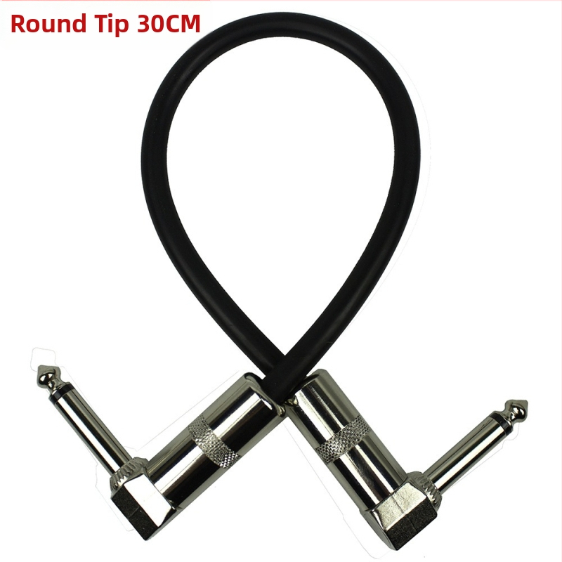 Kábel pre pripojenie kytary so štvorcovým a plochým konektorom pre hudobný nástroj