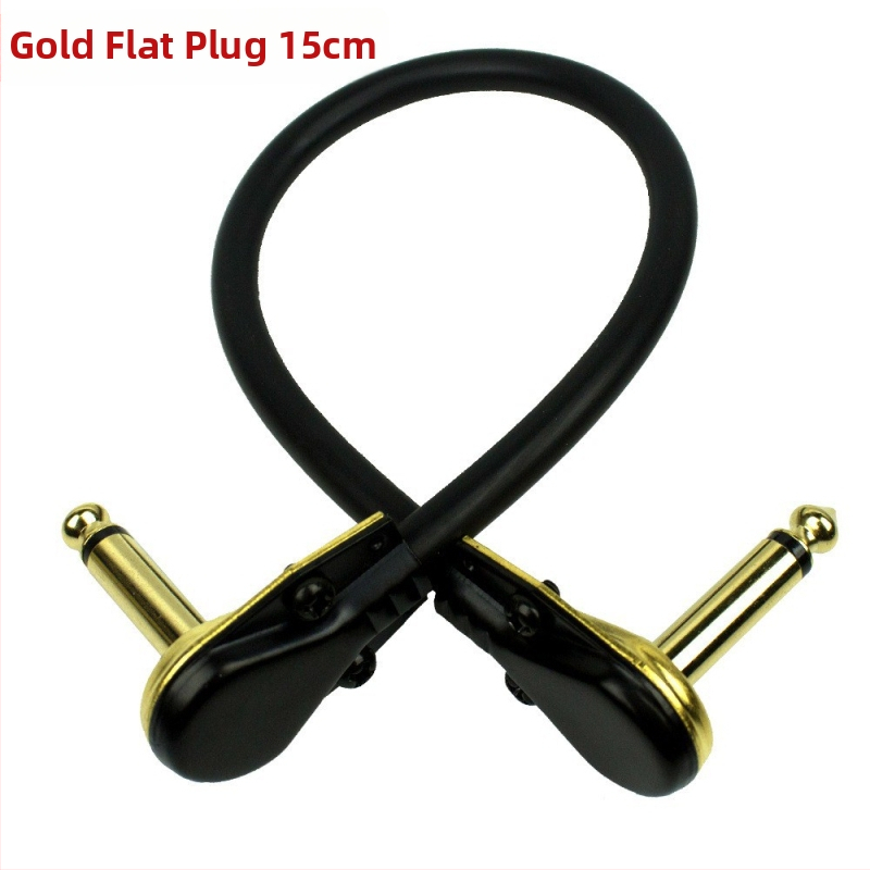 Kábel pre pripojenie kytary so štvorcovým a plochým konektorom pre hudobný nástroj