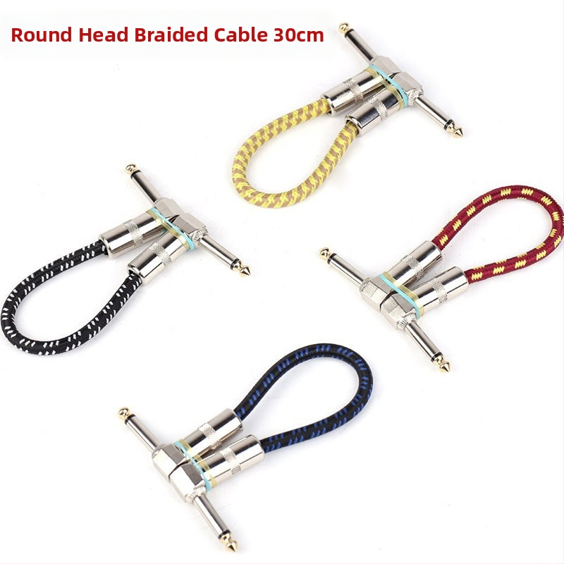 Kábel pre pripojenie kytary so štvorcovým a plochým konektorom pre hudobný nástroj