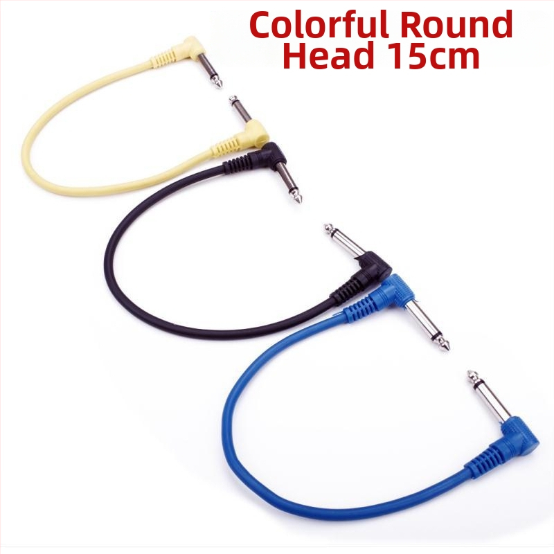 Kábel pre pripojenie kytary so štvorcovým a plochým konektorom pre hudobný nástroj