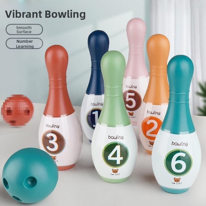 Vnútorný bowlingový detský set pre deti a rodinu — Bowling accessories, Board supplies, Brand: Other