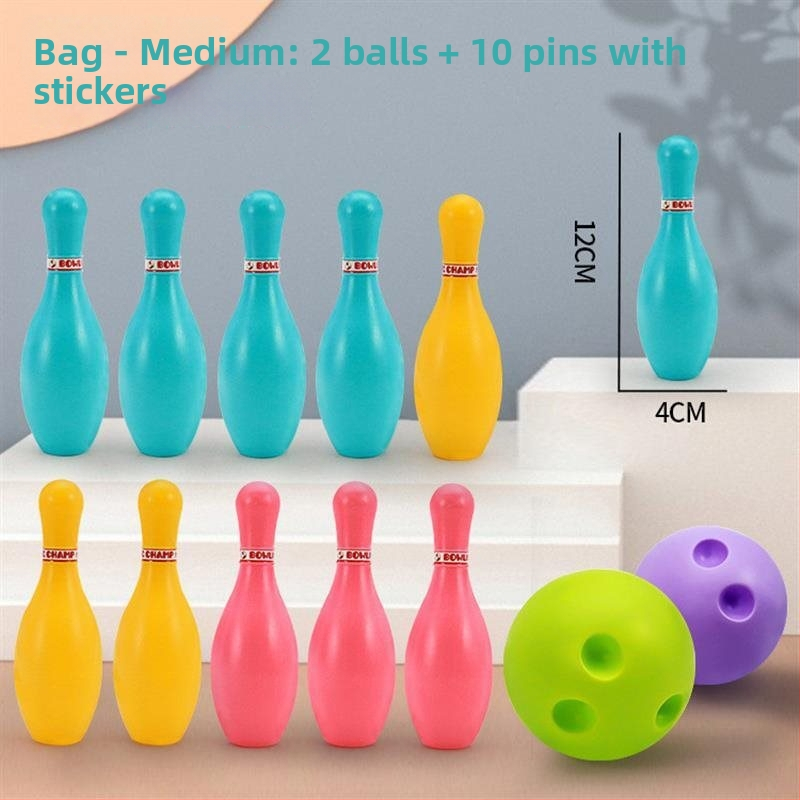 Vnútorný bowlingový detský set pre deti a rodinu — Bowling accessories, Board supplies, Brand: Other