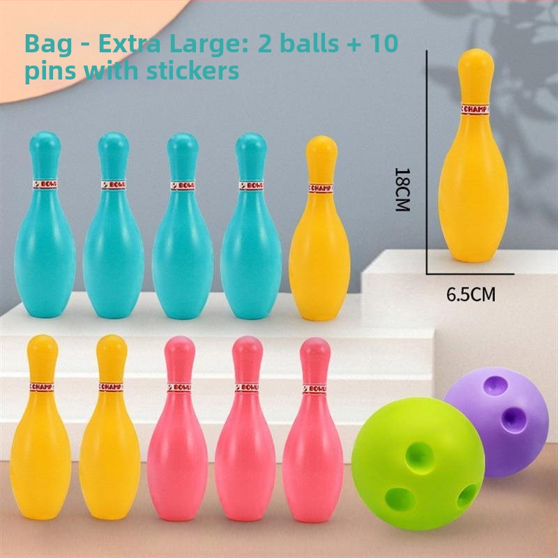 Vnútorný bowlingový detský set pre deti a rodinu — Bowling accessories, Board supplies, Brand: Other