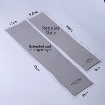 Muške ljetne rukave s UV zaštitom od Ice Silk, plus veličina – za vožnju