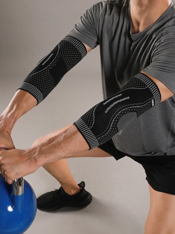 VBOSI Nylon лакътна защита – плетена, нехлъзгаща се, дишаща, за възрастни, подходяща за баскетбол, тенис, бадминтон и фитнес на открито