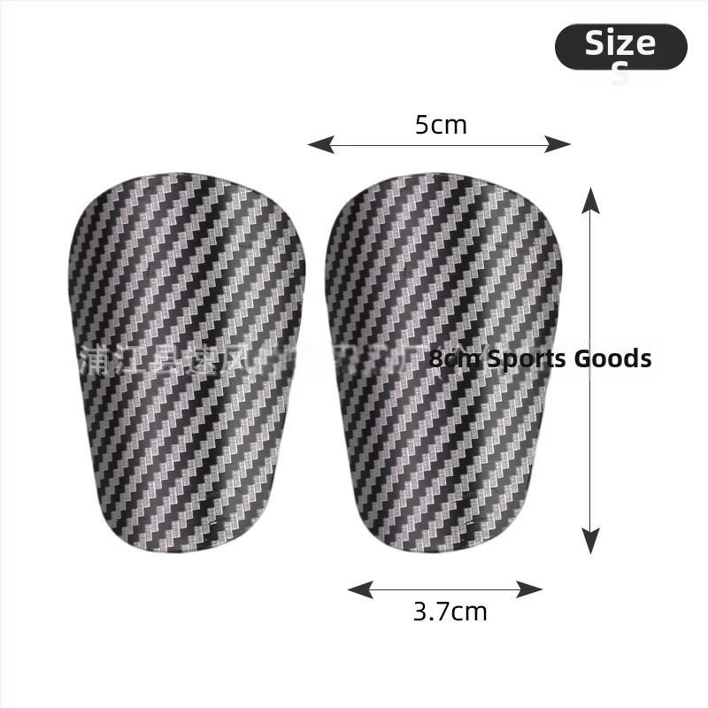 Chránič lýtka na futbal s vzorom z uhlíkových vlákien, plast, HTB46, Naili, pre futbal