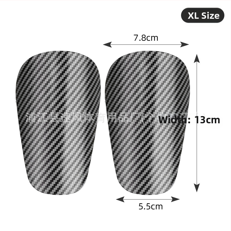 Chránič lýtka na futbal s vzorom z uhlíkových vlákien, plast, HTB46, Naili, pre futbal