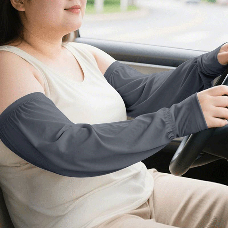 Runhao Zaštitne rukave za sunce od Ice Silk za vanjsku vožnju i vožnju biciklom, dugi, široki, ljeto (tkanina Ice Silk, poliester, model m025)