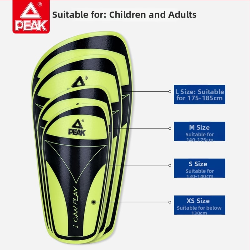 Peak детски предпазители за крак за футбол – полиестерна защита на долната част на крака