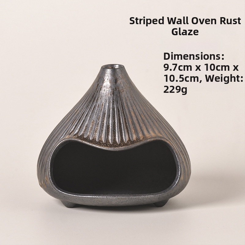 Keramický kadidlovník – retro štýl, príslušenstvo k čajovej ceremonií (zimné uvedenie 2025; keramický materiál; hmotnosť 400 g; balenie kartónová krabička; logo tlačené)