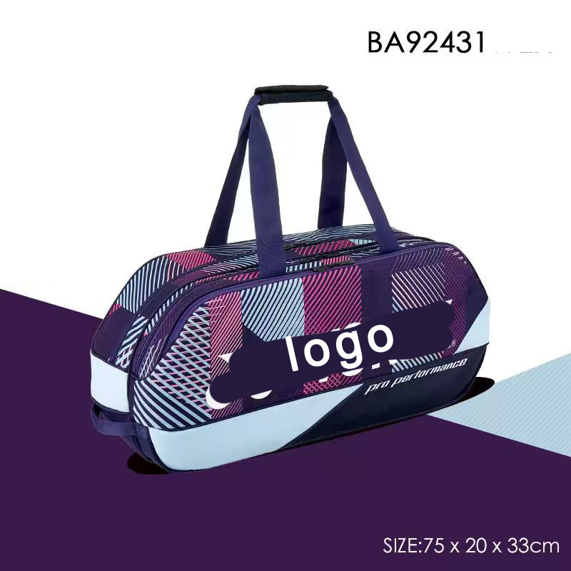 Чанта за бадминтон/тенис – Оксфорд плат, водоустойчива тъкан, код 92431, за възрастни, унисекс