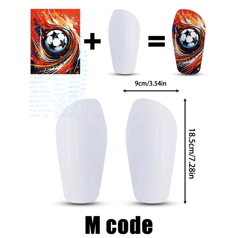 Футболни протектори за пищяли от PBT пластмаса, висока термоустойчивост, сублимационен печат, антиударна защита