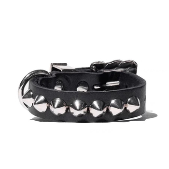 Narukvica od umjetne kože s zakovicama u obliku cvijeta – punk rock, unisex, vintage (materijal: umjetna koža; stil: vintage, moderan, unisex; ukras: ornament; sezona: jesen 2024)
