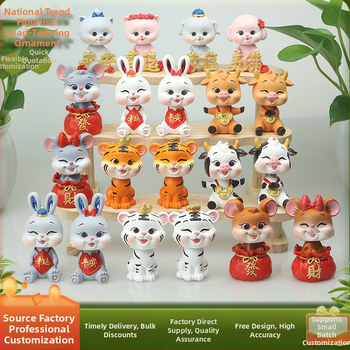 Αυτοκινητικά διακοσμητικά – Κούκλα σε στυλ καρτούν για κεντρική κονσόλα, ρητίνη/πλαστικό, μάρκα Hong Wenlin