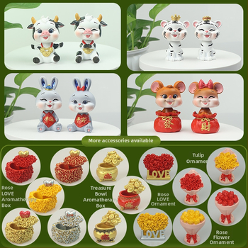 Αυτοκινητικά διακοσμητικά – Κούκλα σε στυλ καρτούν για κεντρική κονσόλα, ρητίνη/πλαστικό, μάρκα Hong Wenlin