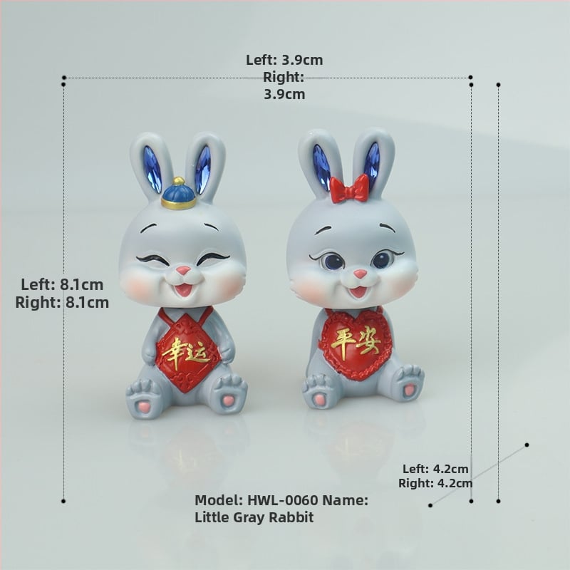 Αυτοκινητικά διακοσμητικά – Κούκλα σε στυλ καρτούν για κεντρική κονσόλα, ρητίνη/πλαστικό, μάρκα Hong Wenlin