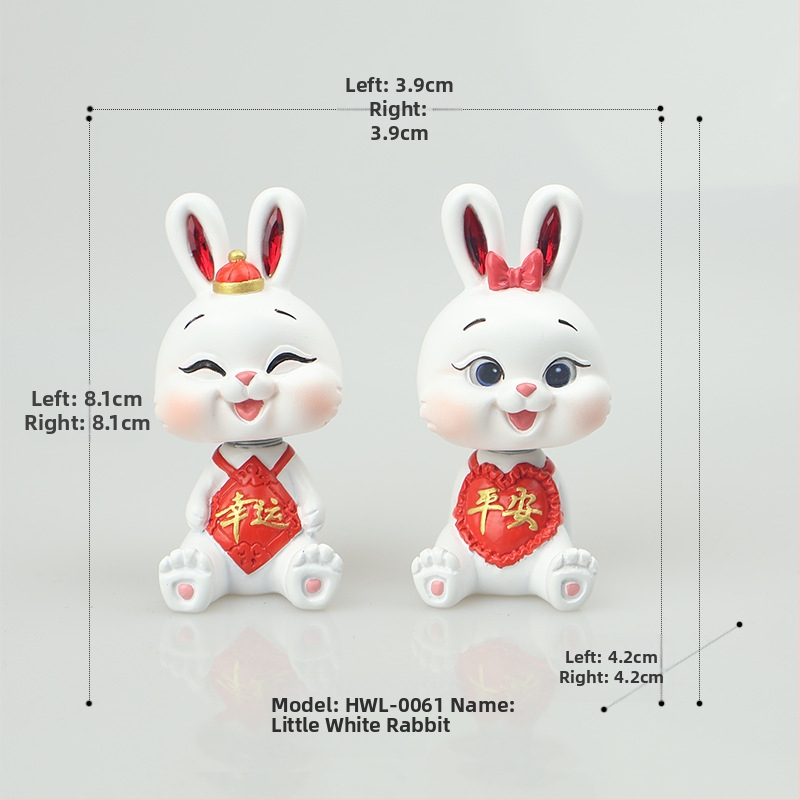 Αυτοκινητικά διακοσμητικά – Κούκλα σε στυλ καρτούν για κεντρική κονσόλα, ρητίνη/πλαστικό, μάρκα Hong Wenlin