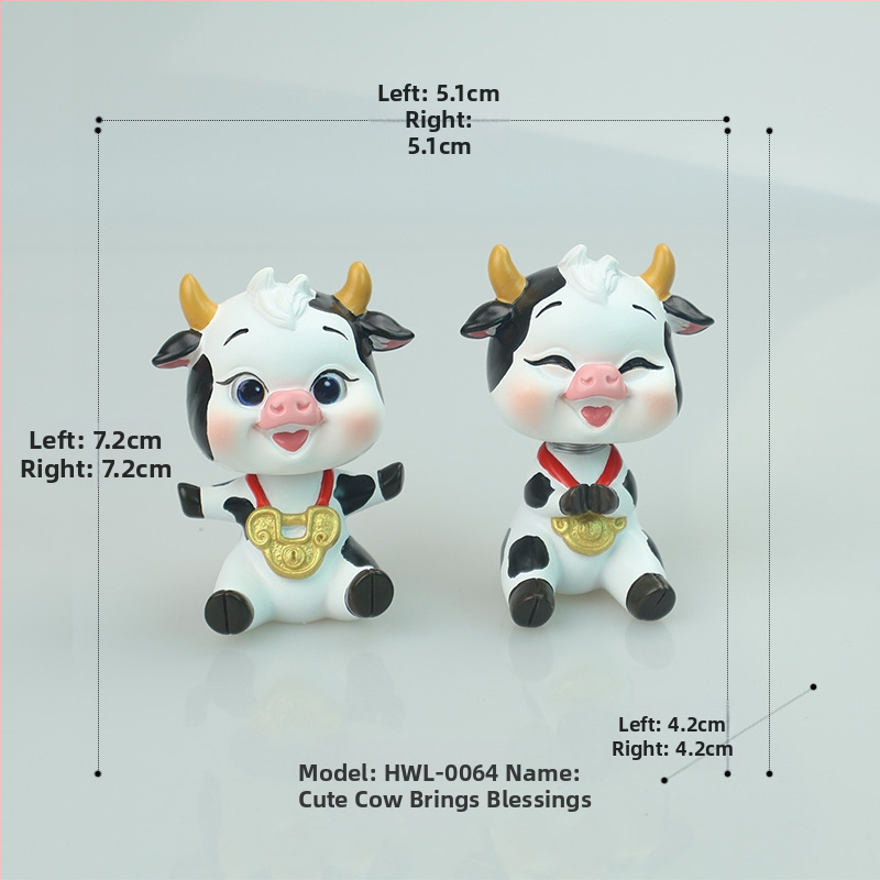 Αυτοκινητικά διακοσμητικά – Κούκλα σε στυλ καρτούν για κεντρική κονσόλα, ρητίνη/πλαστικό, μάρκα Hong Wenlin