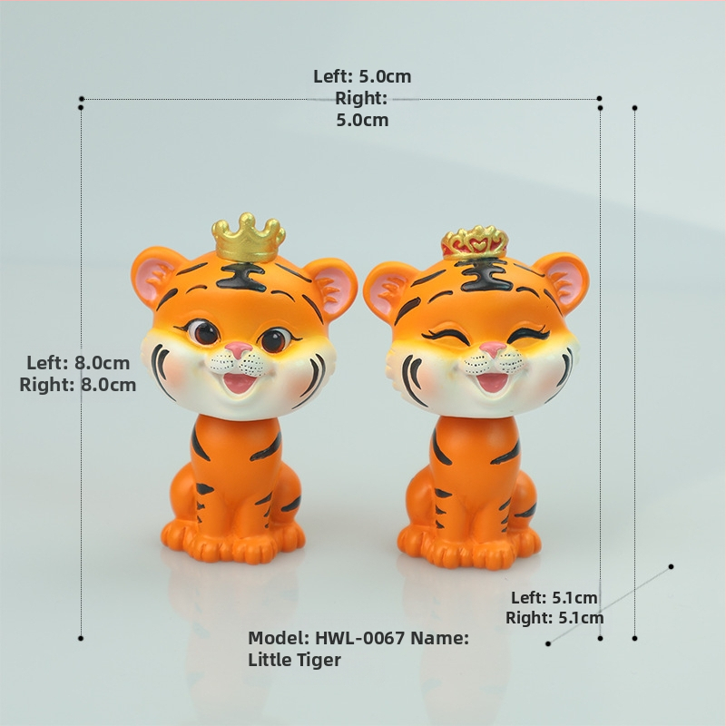 Αυτοκινητικά διακοσμητικά – Κούκλα σε στυλ καρτούν για κεντρική κονσόλα, ρητίνη/πλαστικό, μάρκα Hong Wenlin