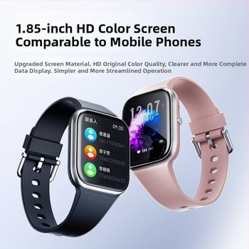 Έξυπνο ρολόι με παρακολούθηση καρδιακού ρυθμού, πίεσης αίματος, οξυγόνου στο αίμα, παρακολούθηση ύπνου και κλήσεις μέσω Bluetooth