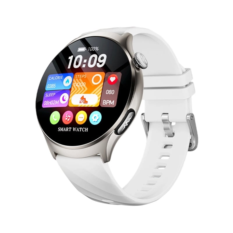 Смарт часовник за здравословен мониторинг: измерване на кръвно налягане, сърдечна честота, кислород в кръвта, кръвна захар, мониторинг на съня (AMOLED дисплей; 440 mAh; живот на батерията 7–14 дни; корпус от алуминиев сплав; водоустойчив)