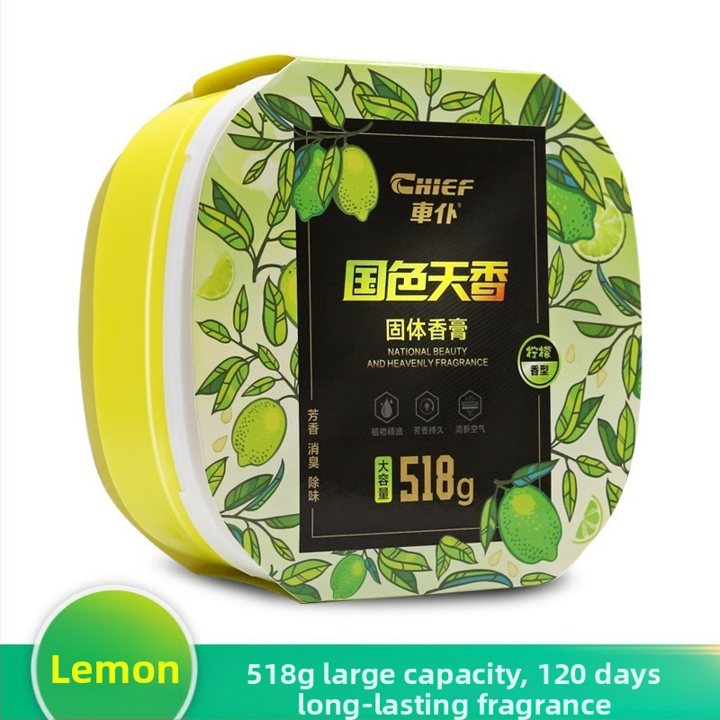 Automobilski čvrsti parfem u kutiji, plastični držač, postavljanje na sjedalu, miris oceana s limunskom aromom, vrijeme isparavanja 16–30 dana