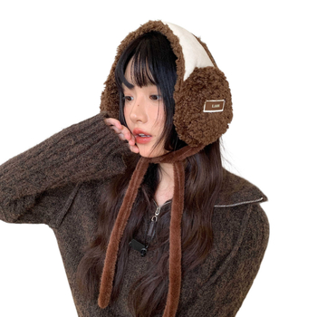 Bőr fejpánt fülvédőkkel, fleece bélés, szélálló, kültéri kerékpározáshoz nőknek