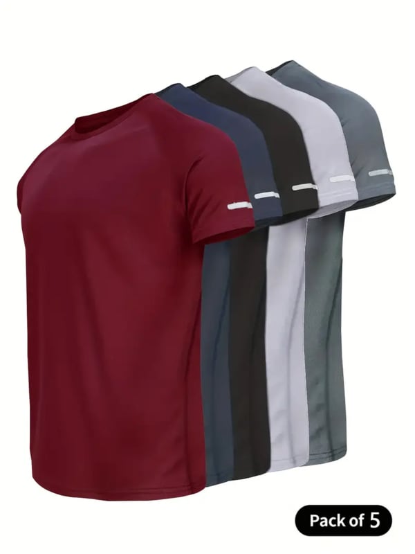 Unisex T-shirt από πολυεστέρα - γρήγορο στέγνωμα, αναπνεύσιμη, εξαιρετικά ελαφριά, κοντά μανίκια, στρογγυλός λαιμός.