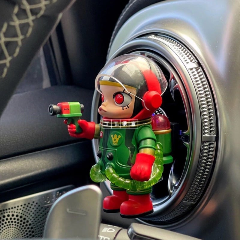 Auto dekorativni ukras za otvor ventilacije - crtani stil Bubble Jasmine astronaut, plastika, bez personalizacije