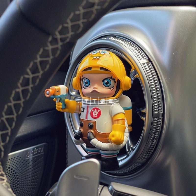 Auto dekorativni ukras za otvor ventilacije - crtani stil Bubble Jasmine astronaut, plastika, bez personalizacije