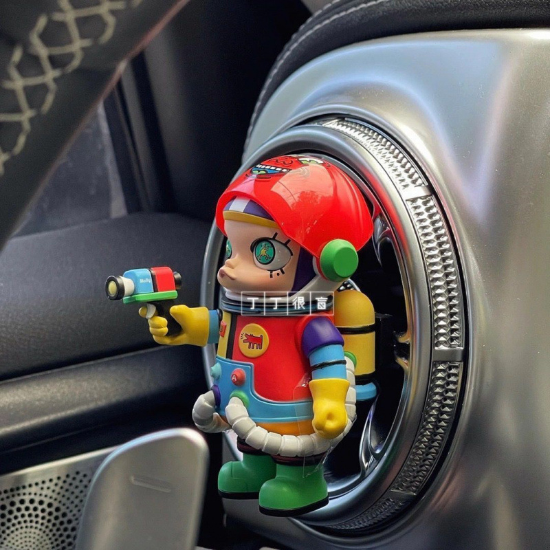 Auto dekorativni ukras za otvor ventilacije - crtani stil Bubble Jasmine astronaut, plastika, bez personalizacije