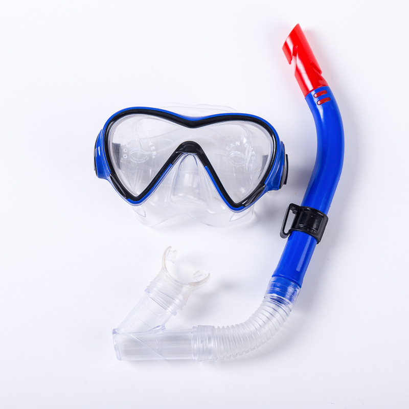 Γυαλιά κατάδυσης με σετ ημι-ξηρού σωλήνα αναπνοής για ενήλικες - φακοί PC, σώμα PC/PVC/ABS, μάρκα Egrets fly