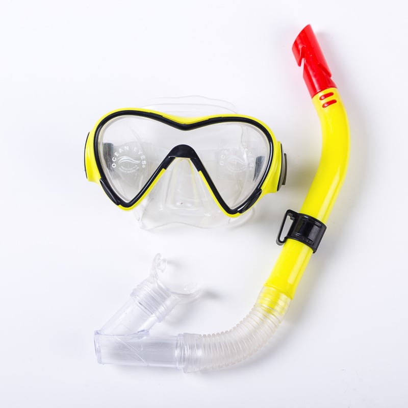 Γυαλιά κατάδυσης με σετ ημι-ξηρού σωλήνα αναπνοής για ενήλικες - φακοί PC, σώμα PC/PVC/ABS, μάρκα Egrets fly