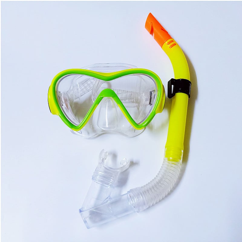 Γυαλιά κατάδυσης με σετ ημι-ξηρού σωλήνα αναπνοής για ενήλικες - φακοί PC, σώμα PC/PVC/ABS, μάρκα Egrets fly