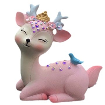 MY smoljena auto jelena ukras za središnju konzolu – dekorativni auto dodatak