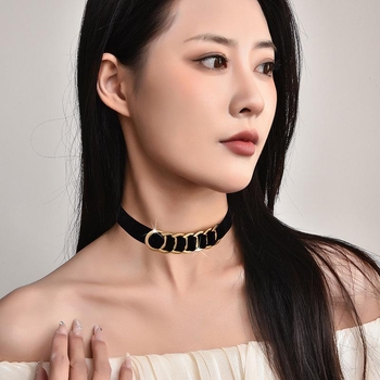 Колие с усукана верижка, смесени материали, паладиева висулка, унисекс, произход Jinhua