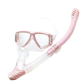 Σετ μάσκας κατάδυσης και σνόρκελ με φακούς από tempered γυαλί, σιλικόνης στεφάνη, σνόρκελ με αντίστροφη ροή για κατάδυση