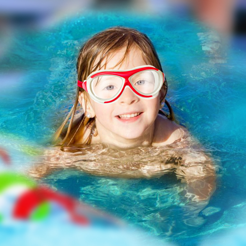 Παιδικά γυαλιά κολύμβησης με αντιθαμβωτική προστασία - φακοί πολυκαρβονάτης, σιλικόνη σφράγισης, HD διαφανείς φακοί