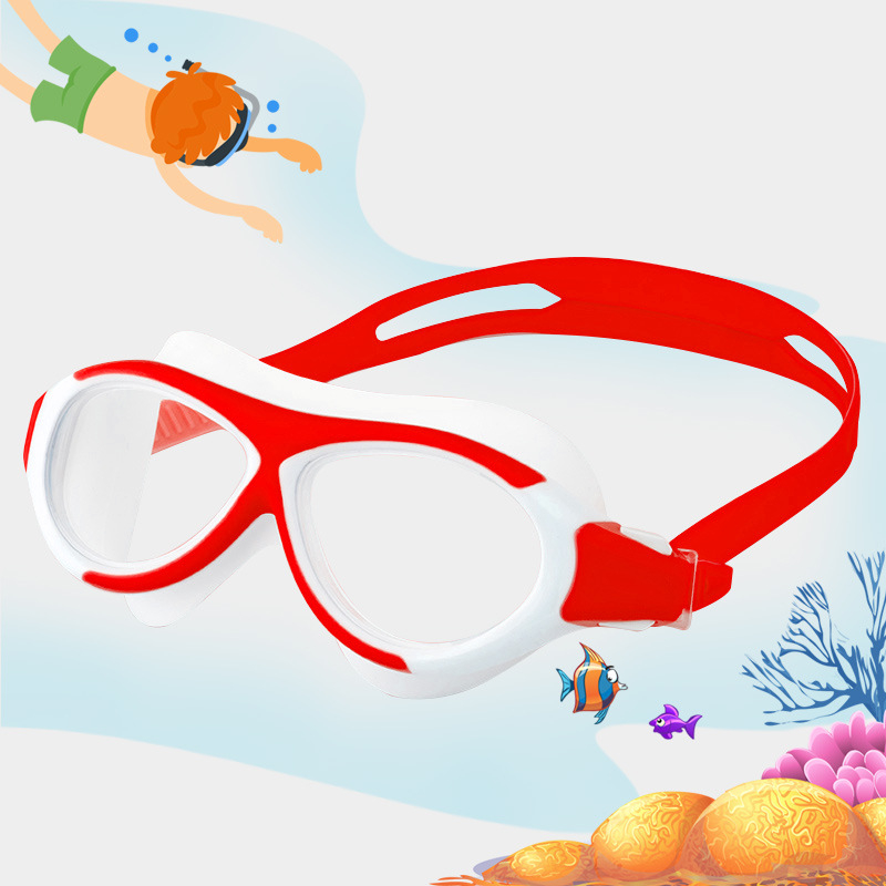 Παιδικά γυαλιά κολύμβησης με αντιθαμβωτική προστασία - φακοί πολυκαρβονάτης, σιλικόνη σφράγισης, HD διαφανείς φακοί
